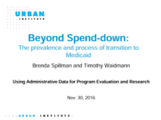 Beyond Spend-down: The prevalence and process of transition to Medicaid