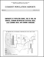 Components of Population Change, 1950 to 1960, for Counties, Standard Metropolitan Statistical Areas, State Economic Areas, and Economic Subregions