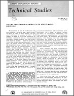 Lifetime Occupational Mobility of Adult Males: March 1962