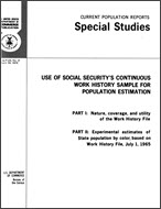 Use of Social Security's Continuous Work History Sample for Population Estimation