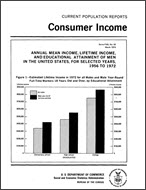 Annaul Mean Income, Lifetime Income, and Educational Attainment of Men in the United States for Selected Years, 1956 to 1972