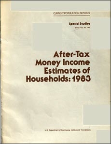 After-Tax Money Income Estimates of Households: 1983