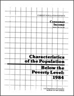 Characteristics of the Population Below the Poverty Level: 1984