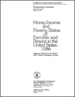 Money Income and Poverty Status of Families and Persons in the United States: 1986 (Advance Data)