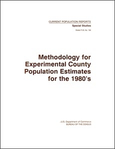 Methodology for Experimental County Population Estimates for the 1980's