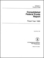 Consolidated Federal Funds Report: Fiscal Year 1988, Volume I: County Areas