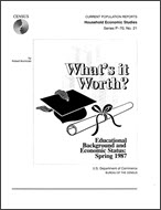 What's it Worth? Educational Background and Economic Status: Spring 1987