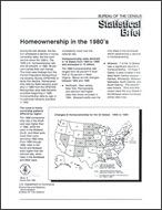 Statistical Brief: Homeownership in the 1980's