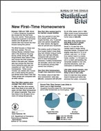Statistical Brief: New First-Time Homeowners