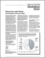Statistical Brief: Where the Jobs Were: Job Creation in the Late 1980's