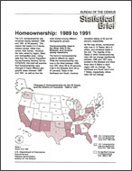 Statistical Brief: Homeownership: 1989 to 1991