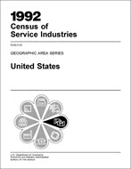 1992 Census of Service Industries: Geographic Area Series