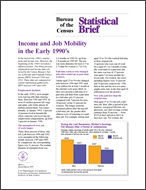 Statistical Brief: Income and Job Mobility in the Early 1990’s