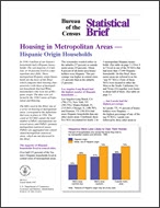 Statistical Brief: Housing in Metropolitan Areas — Hispanic Origin Households