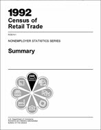 1992 Census of Retail Trade: Nonemployer Statistics Series, Summary