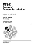 1992 Census of Construction Industries: Geographic Area Series