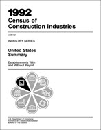 1992 Census of Construction Industries: Industry Series