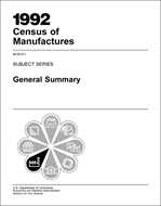 1992 Census of Manufactures: Subject Series, General Summary