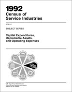 1992 Census of Service Industries: Subject Series Capital Expenditures, Depreciable Assets, and Operating Expenses