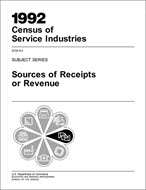 1992 Census of Service Industries: Subject Series, Sources of Receipts or Revenue