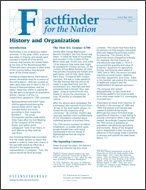 Factfinder for the Nation: History and Organization