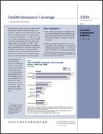 Health Insurance Coverage: 1999