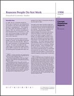 Reasons People Do Not Work: 1996