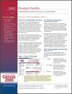 Product Profile: Census 2000 Summary File 1