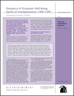 Dynamics of Economic Well-Being: Spells of Unemployment, 1996-1999