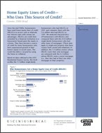 Census 2000 Brief: Home Equity Lines of Credit—Who Uses This Source of Credit?