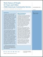 Work Status of People 65 Years and Older: 2008 American Community Survey