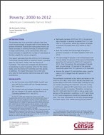 Poverty: 2000 to 2012