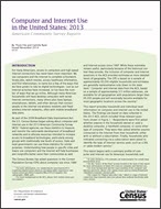 Computer and Internet Use in the United States: 2013