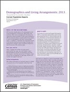 Demographics and Living Arrangements: 2013