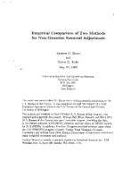 Empirical Comparison of Two Methods for Non-Gaussian Seasonal Adjustment