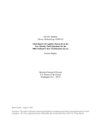 Final Report of Cognitive Research on the New Identity Theft Questions for the 2004 National Crime Victimization Survey