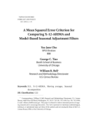 A Mean Squared Error Criterion for Comparing X-12-ARIMA and Model-Based Seasonal Adjustment Filters