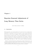 Bayesian Seasonal Adjustment of Long Memory Time Series