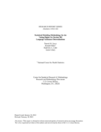 Statistical Modeling Methodology for the Voting Rights Act Section 203 Language Assistance Determinations