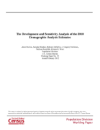 The Development and Sensitivity Analysis of the 2010 Demographic Analysis Estimates
