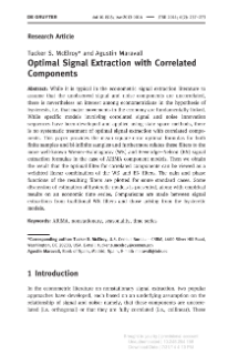 Optimal Signal Extraction with Correlated Components