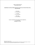 Small Business Growth and Failure during the Great Recession: The Role of House Prices, Race and Gender