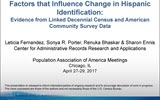 Factors that Influence Change in Hispanic Identification