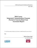 2010 Census Integrated Communications Program Portrait of America Road Tour Assessment Report