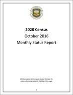 October 2016 Status Report