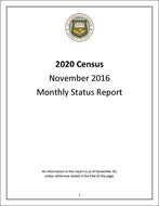 November 2016 Status Report