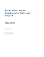 2020 Census: Mobile Questionnaire Assistance Program