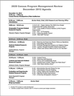 Agenda ⁠⁠— December 14, 2012 PMR