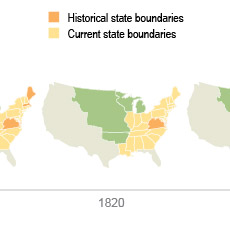 A thumbnail image icon for U.S. Territory and Statehood Status by Decade, 1790-1960