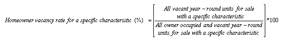 Homeowner Vacancy Rate Formula